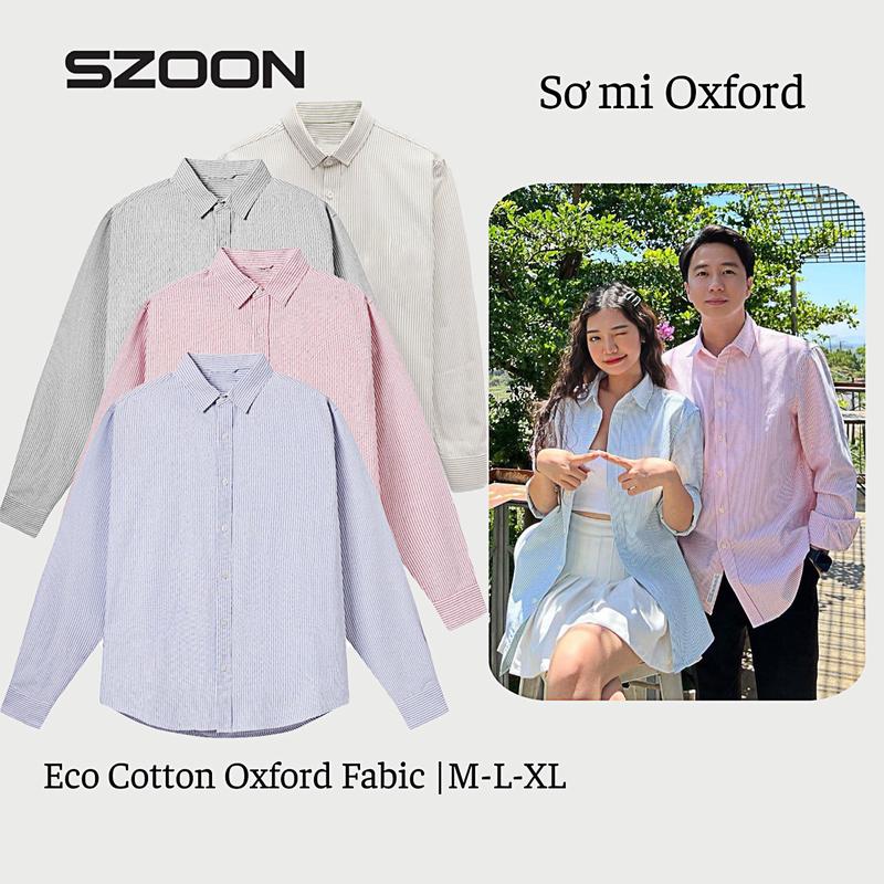 [DEAL HÈ 2025] Áo sơ mi Eco Oxford nam, nữ tay dài chất vải phiên bản Eco, trẻ trung, thanh lịch, thoả mái 0