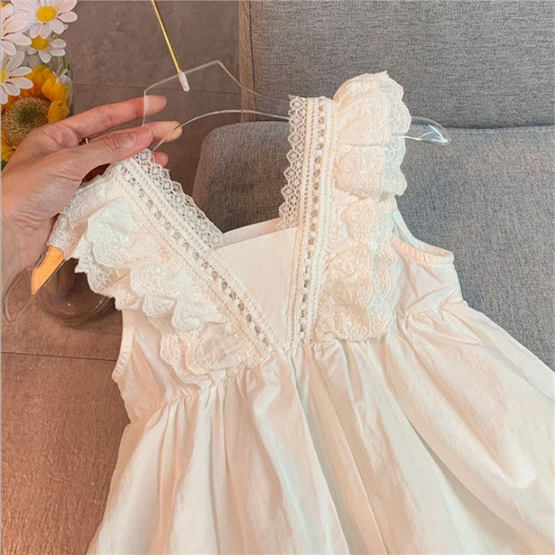 Product Introduction of Váy Bé Gái, Trang Phục Trẻ Em, Váy Ba Lỗ Mỏng Mùa Hè, Váy Trắng Cho Em Bé Gái, Váy Công Chúa Sành Điệu, Thích Hợp Cho Bé Gái Hơn 1,000 Lần Lặp Lại, [Khách Hàng Lặp Lại Hơn 1,000] váy  labubu  cho  bé  gái váy  đen  cho  bé  gái  đi  tiệc didi  kids 1
