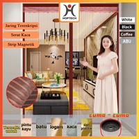 Gambar Hoptech - Tirai Pintu Magnet Anti Nyamuk 90x210cm Kelambu Serangga Fiberglass Tebal Penutup Otomatis - Putih, 120*210CM dari Hoptech Indonesia Jaya Kab. Tangerang 1 Tokopedia