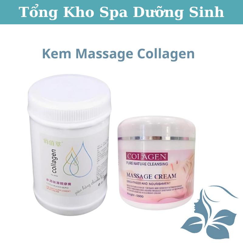Kem Massage Collagen Hũ 500g - 1000g Mát Xa Mặt Và Body Dùng Trong Spa TMV - Massage Cream Làm Đẹp Da Dưỡng Ẩm Da