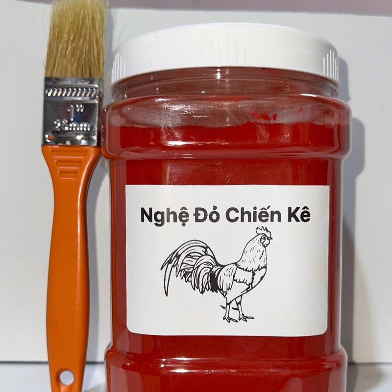 Nghệ Bột Đỏ Chiến Kê 500g 80k tặng cọ