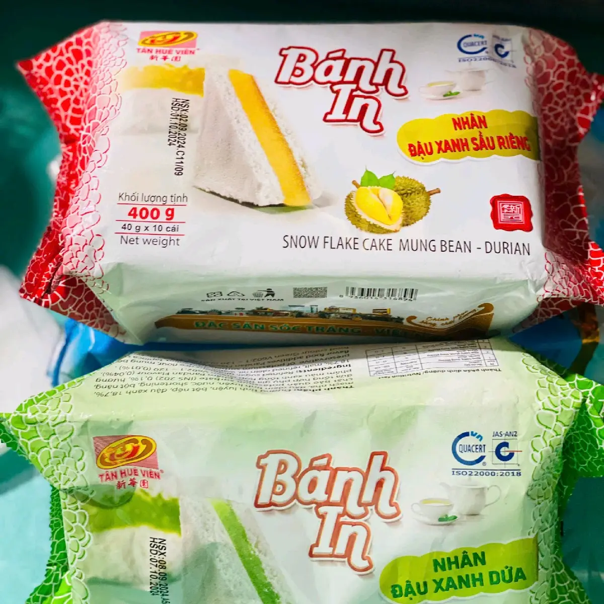 combo bánh in nhân đậu xanh sầu riêng dứa đậu xanh dứa Ăn Vặt