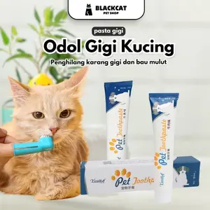 BLACKCAT Pasta Gigi Kucing dan Anjing Odol Kucing Anjing Toothpaste For Pets