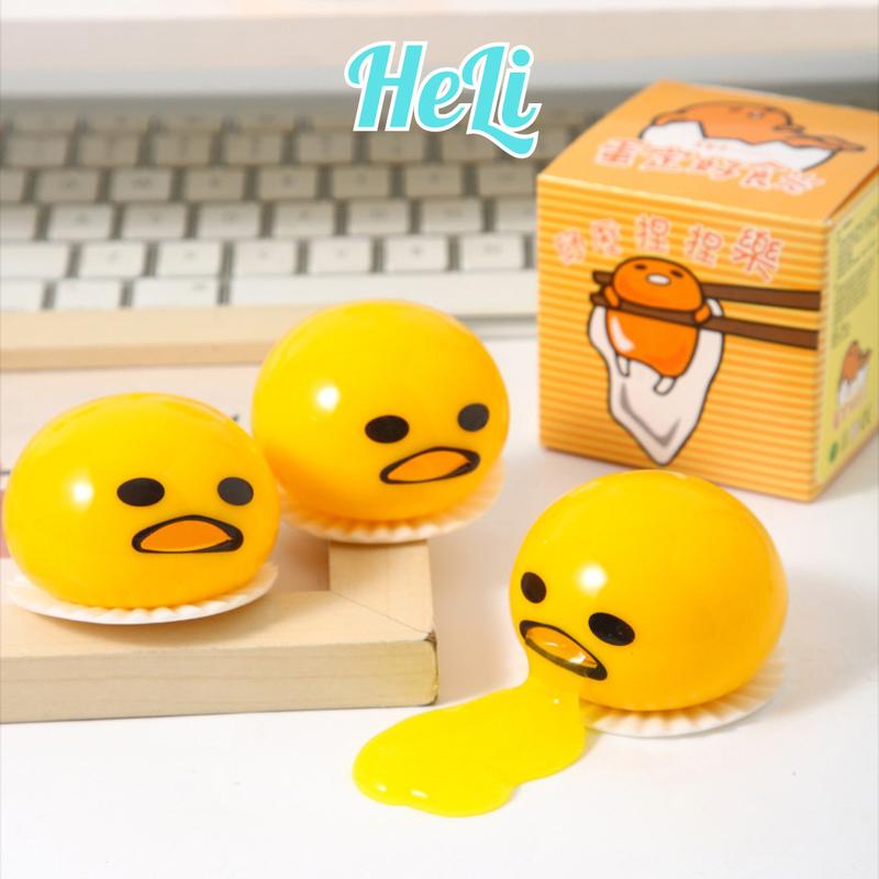 ĐỒ CHƠI SLIME QUẢ TRỨNG NÔN NẮN BÓP ĐÀN HỒI XẢ STRESS VUI NHỘN ĐỘC ĐÁO