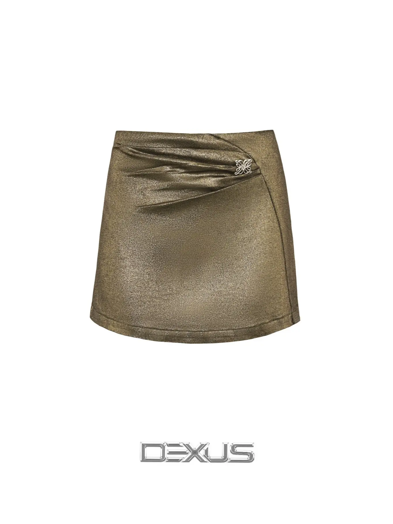 [DEXUS] CHÂN VÁY BÒ PHỦ NHŨ VÀNG YELLOW SHIMMER SKIRT - DXCV140520