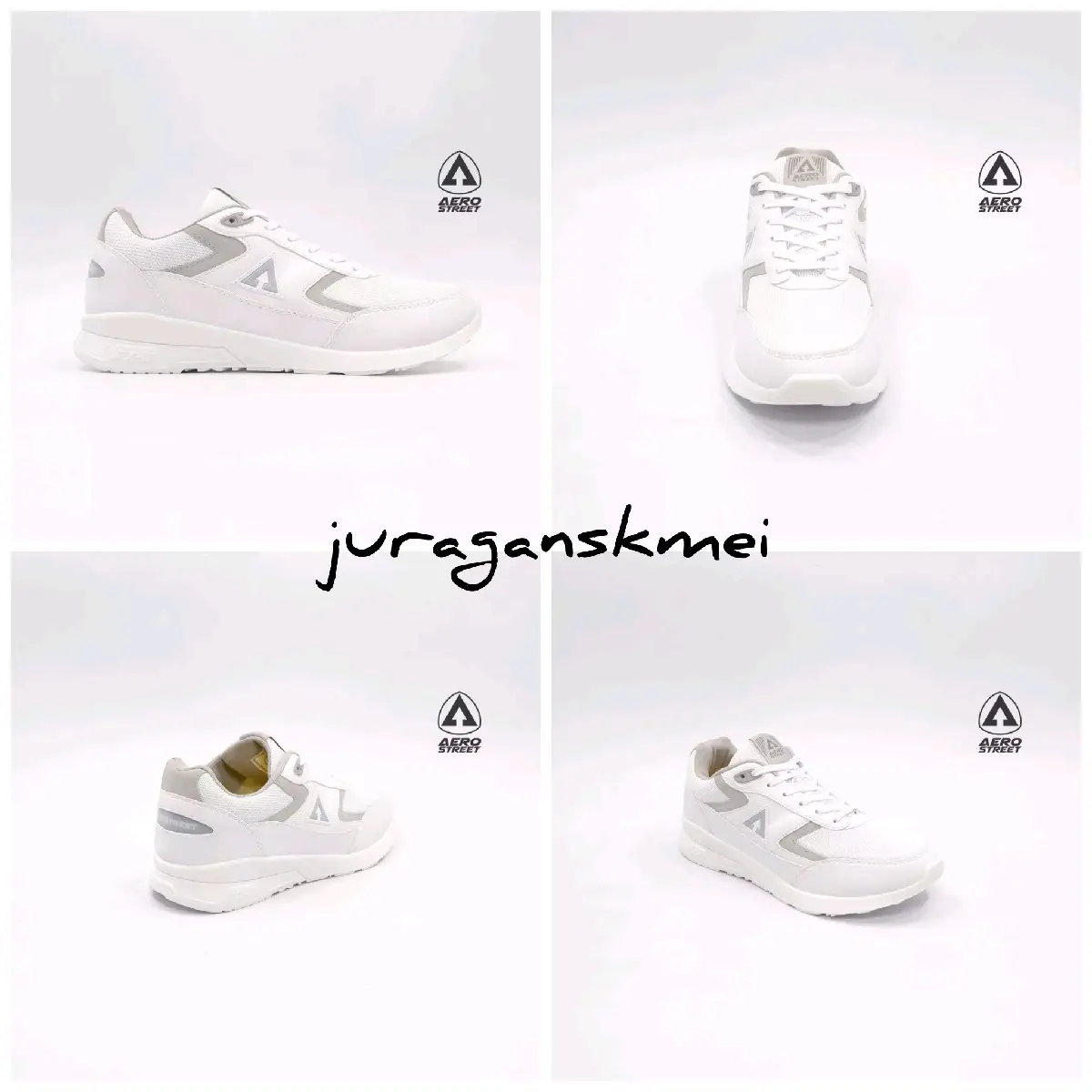 Aerostreet Osaka PUTIH PUTIH ABUMUDA Separu Sneaker Casual