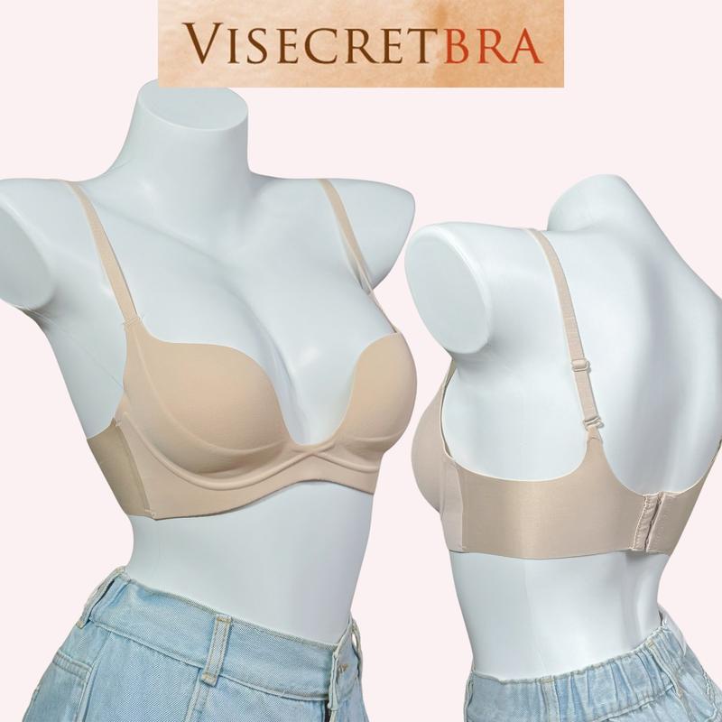 Áo Lót Nữ Nâng Độn Vóng 1 Tạo Khe Không Gọng Chống Xệ Áo Bra Nữ Su Đúc Mỏng Nhẹ Không Gọng Không Đường May -- VN240307