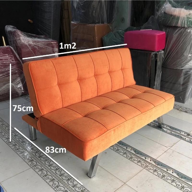 Product Introduction of Ghế Sofa Mini 3 Trong 1 Dài 1m2 [Giao Hàng Miễn Phí] - Sofa Giường Nằm Gấp Gọn Vải Nhung - Nỉ - Da sofa nệm  gấp ghế  sofa combo 14