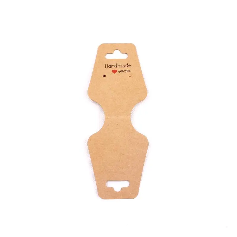 Solid Color Necklace Display Card, 100pcs Self-adhesive Bracelet Packaging Card Holder, Earrings Paper Stand For Jewelry Ornament Wrap 8