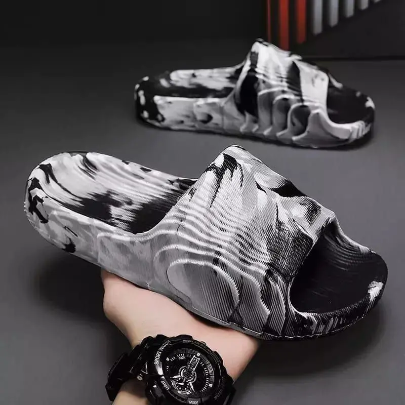 Sandal Pria Sandal Slop Gosome Motif Loreng 39-43 8831 Kasual Merah Sendal 0