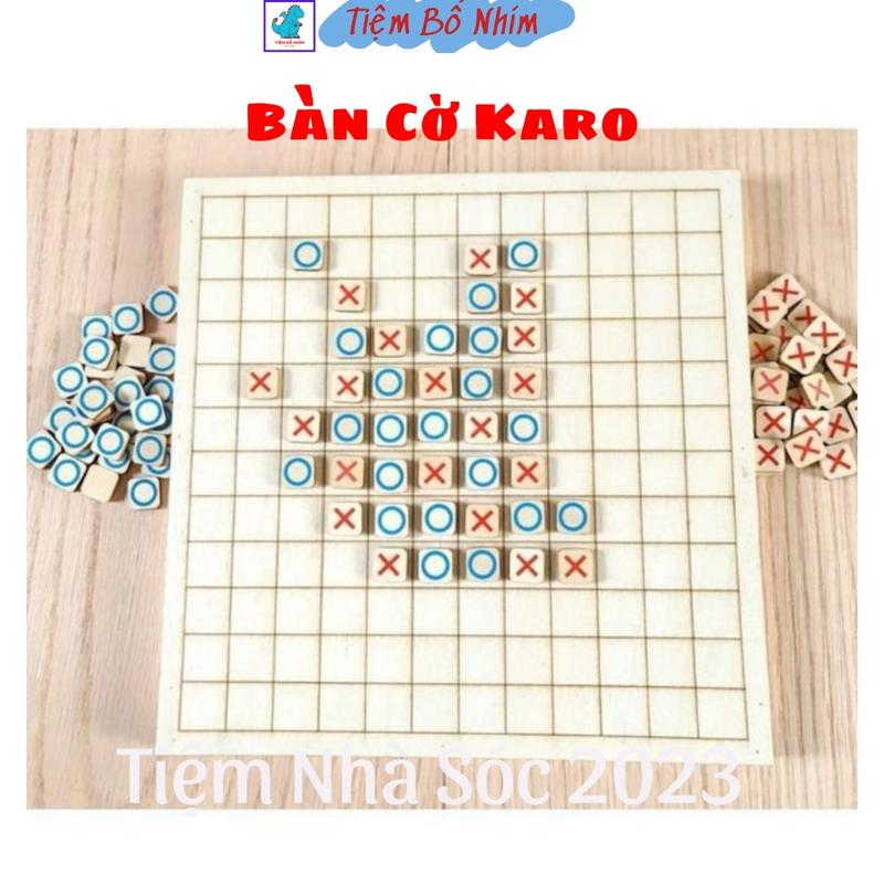 Đồ chơi cho bé bộ cờ Caro sản phẩm hỗ trợ trẻ phát triển tư duy tăng cường khả năng ghi nhớ và nhận biết Board Game
