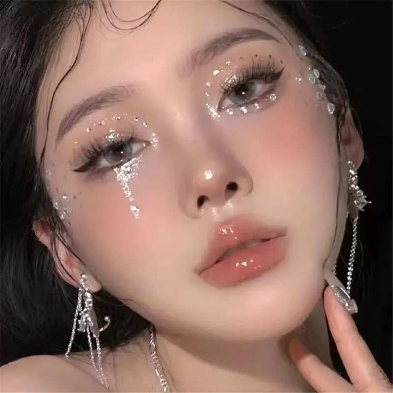 Dán Mặt Trang Sức, Kim Cương Hòa Nhạc, Trang Điểm Kim Cương, Mũi Nước, Kim Cương Vỡ, Kim Cương Ngọc Trai, Thích Hợp Cho Biểu Diễn Sân Khấu, Dán Mặt 3