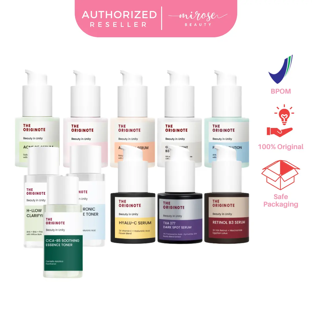 The Originote Serum Retinol B3/ Bright B3 / Acne B5 / Ceratides / Peeling / Astachiol / Toner H-llow / Ceraluronic / All Variant 20ml