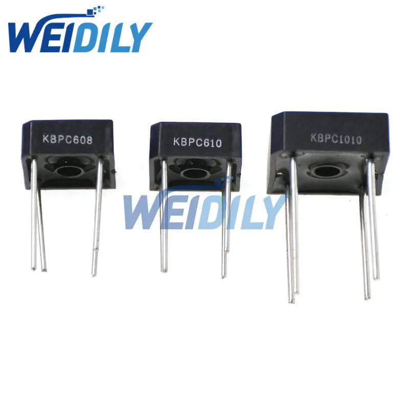 5PCS KBPC606 Bridge Rectifier 6A 600V Diode Rectifiers DIP New