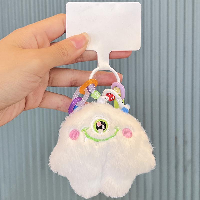 1 Piece Cute Cartoon Plush Monster Keychain, Cute DIY Pendant For Mobile Phone Decor, Backpack Charms For Young Girls 8350e6-...