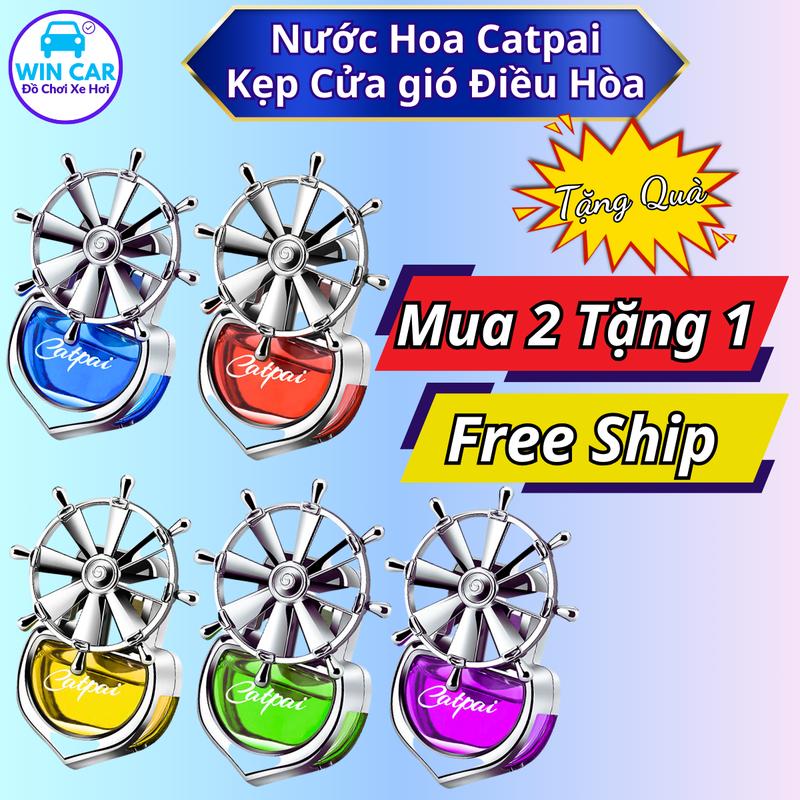 (Mua 2 tặng 1 ) - Combo 2 Nước Hoa Kẹp Cửa Gió Điều Hòa Captai - trang trí xe, thơm xe, decor nội thất ô tô