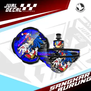 Stiker Tebok Sangkar Lovebird SONIC ZOMBIE decal bisa Custom Desain