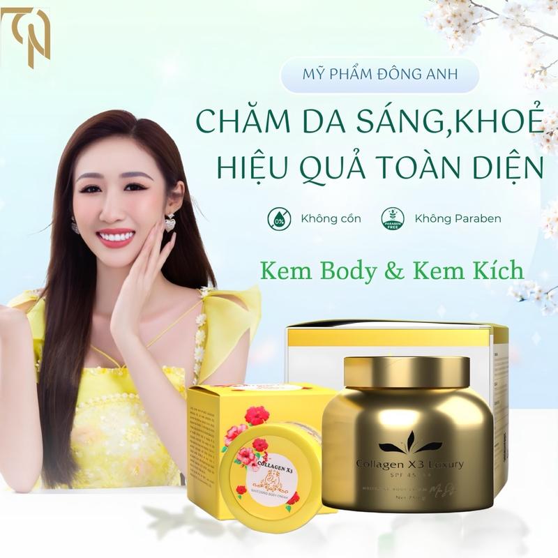 BỘ ĐÔI ( Kem Body Luxury và Tinh Chất Nâng Tone Da ) MỸ PHẨM ĐÔNG ANH