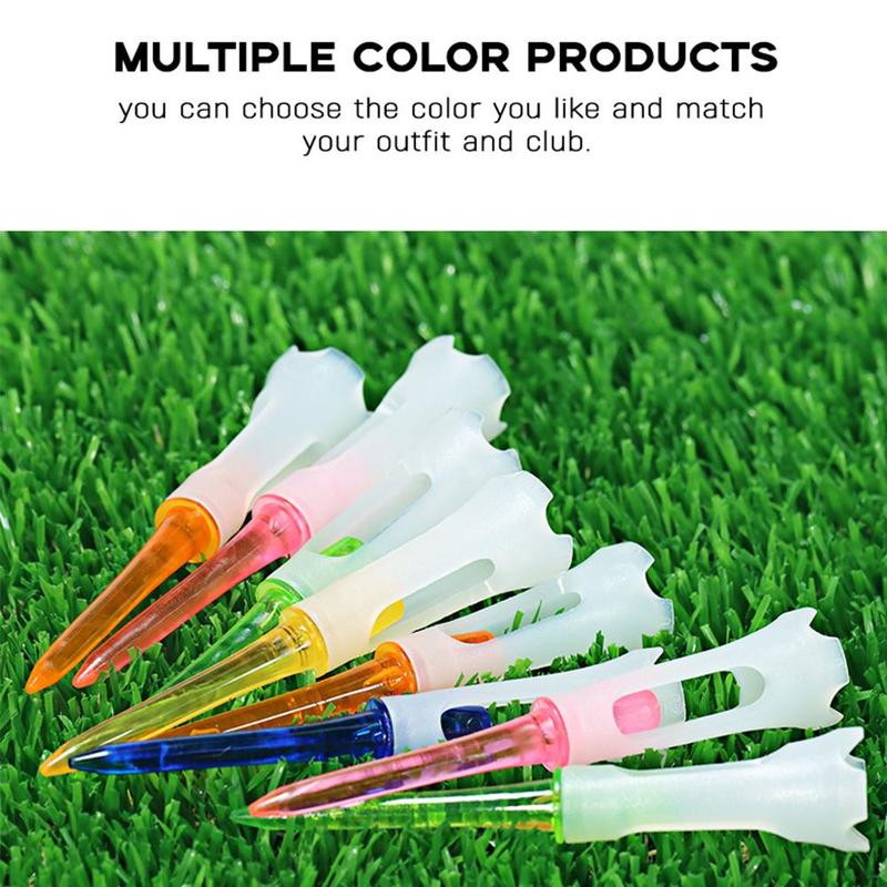 Random Color Plastic Golf Tee, 30pcs/set 4 Claw Design Golf Tee, Golf Training Equipment for Indoor Outdoor Use 7