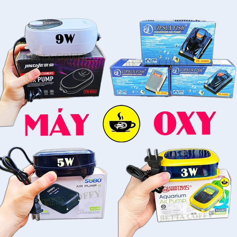 Máy sục khí bơm oxy Vipsun 1-2 vòi 248A 348A Loại tốt