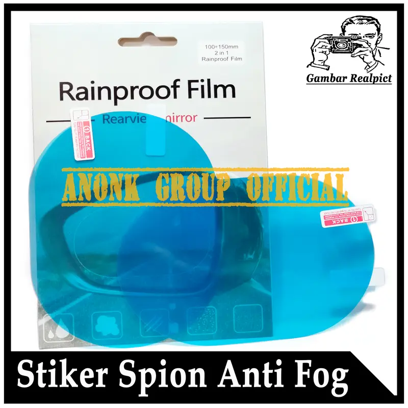 Stiker Anti Fog Spion Mobil Motor / Stiker Kaca Spion Anti Air/Hujan 3