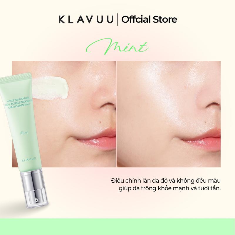 Kem Lót Trang Điểm Klavuu White Pearlsation Ideal Actress Backstage Cream 3 SPF30 30ml 6