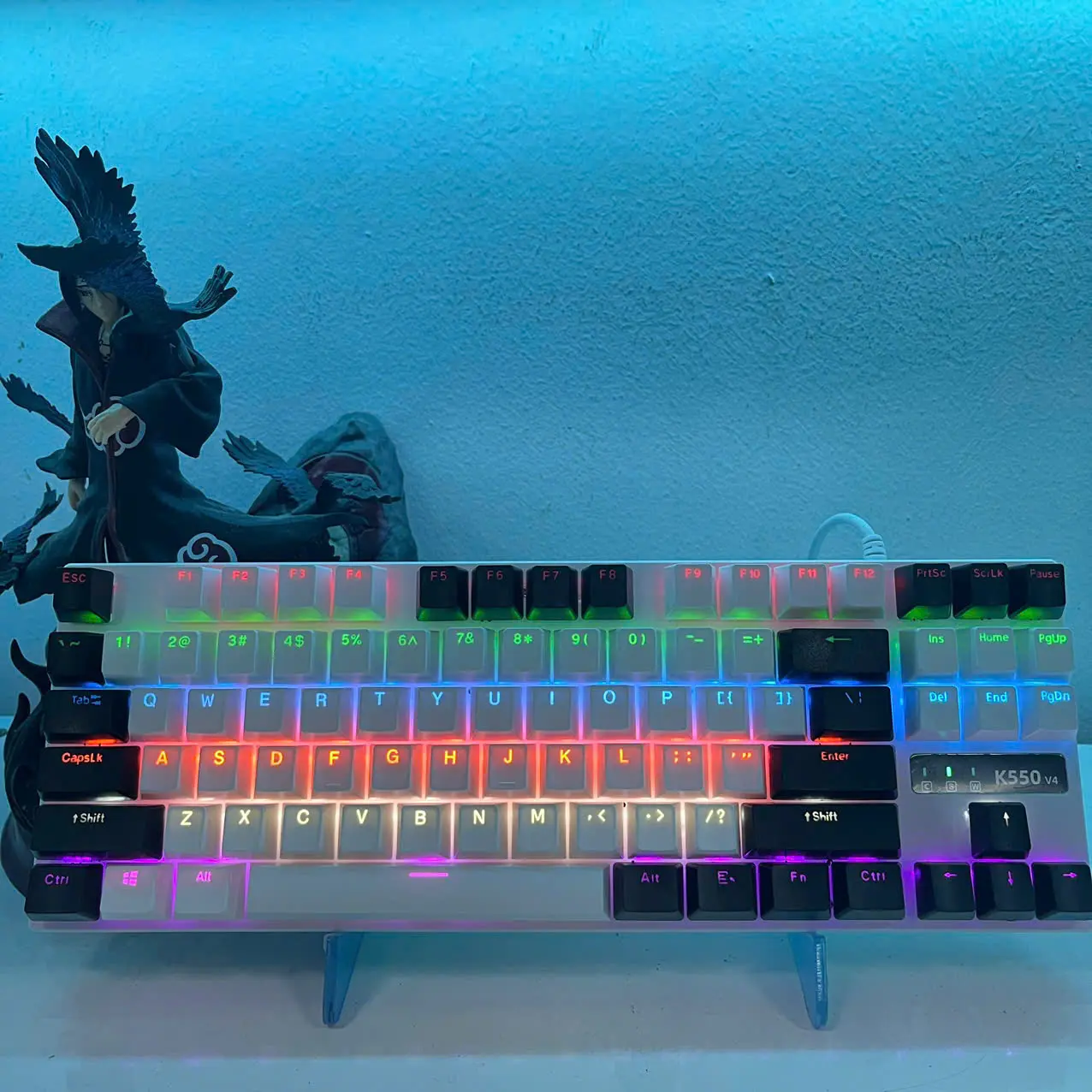 Bàn phím cơ Gaming K550 V4 Red Switch TKL 87 phím - Có hot-swap - Led Rainbow | BigBuy360 - bigbuy360.vn