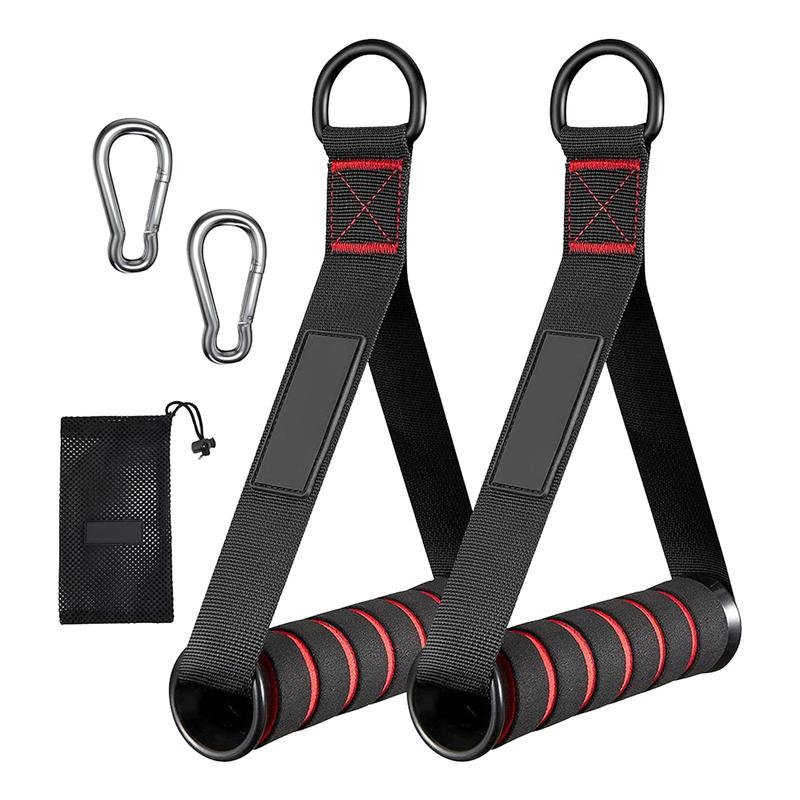Product Introduction of D-Ring Gym Handles Grip Workout Cable Machine Lightweight Handle with Hook Fitness Resistance Accessories for Muscle Training 20