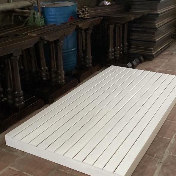Giường pallet gỗ quế cao 20cm 1