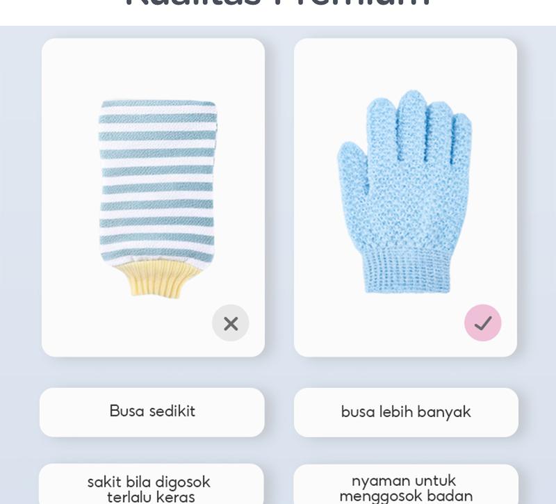 Product Introduction of Goto [COD] Truvic Bath Glove Sarung Tangan Mandi Penggosok Badan Penghilang Daki 14