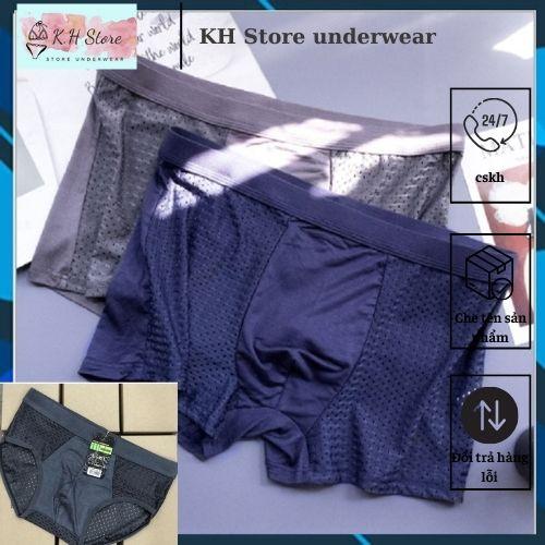 set 4 Quần boxer nam thông hơi cao cấp khử mùi xuất nhật kháng khuẩn LOTNAM10 0