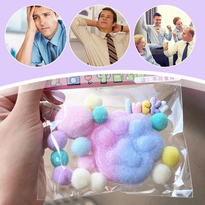 Pinyin Le Pinyin Large Cat Claw Decompression Toy Ice Block Pinyin A Must-have Stress Reducing R5D1 4