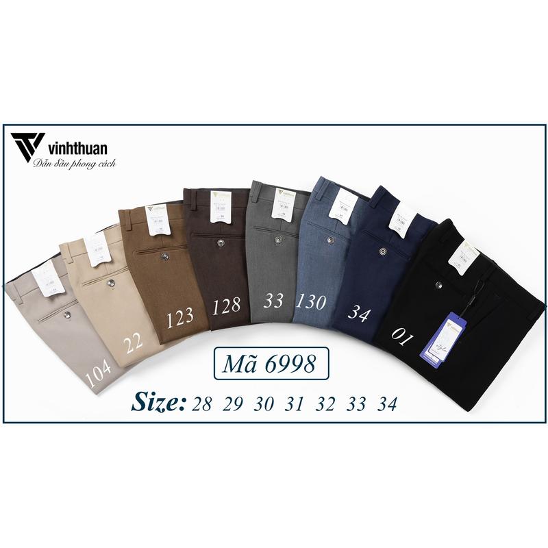 QUẦN ÂU NAM LUXURY - Form slimfit ôm vừa, vải cotton sợi tre, dày dặn co dãn 4 chiều