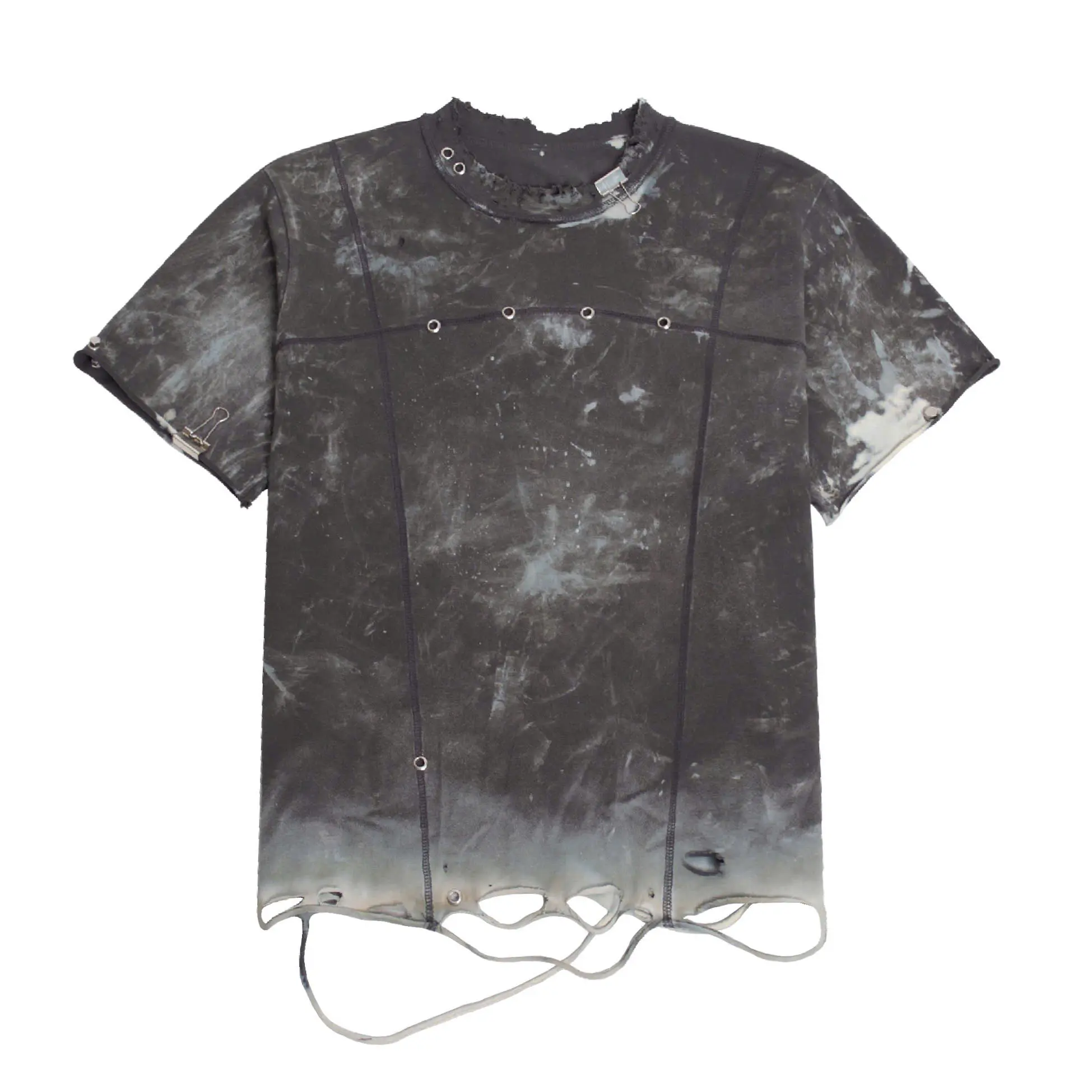 TID EYELETS T-SHIRT - Áo thun Washed Numb Label