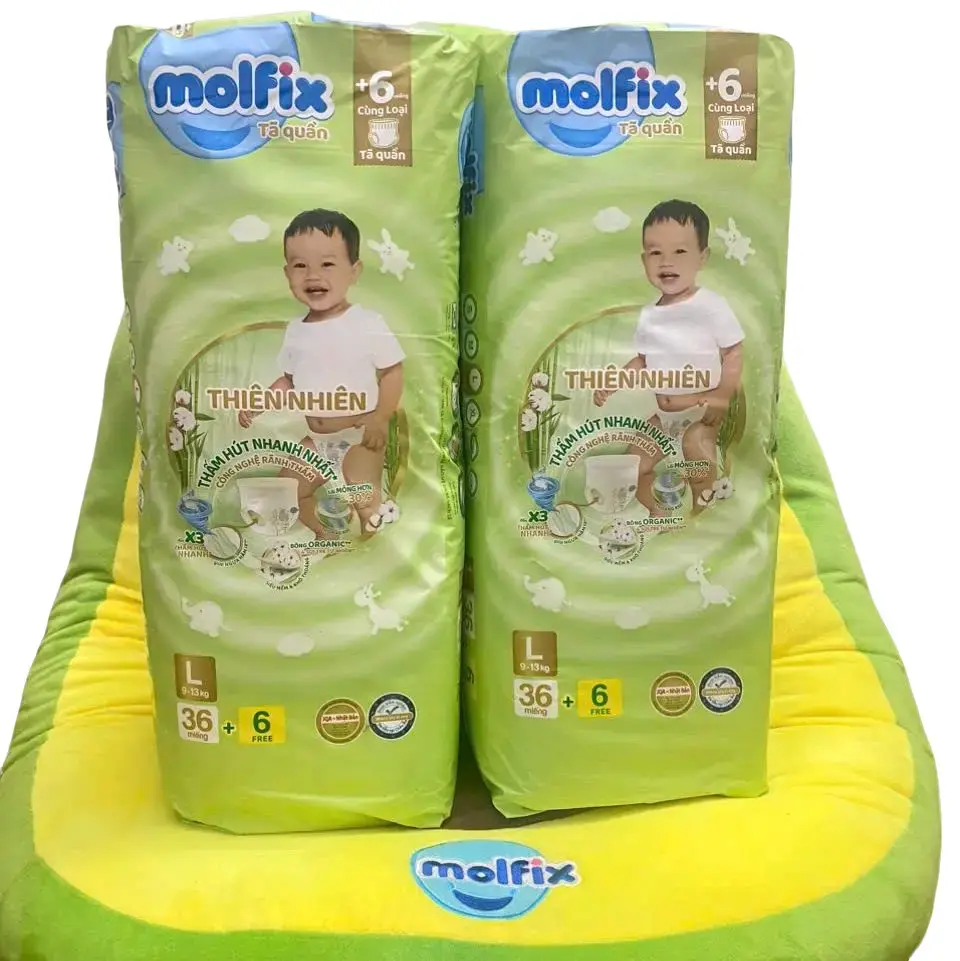 [Combo 2g S100/M92/L84/XL76/XXL68 miếng] Tã quần Molfix Cho Bé giá tốt