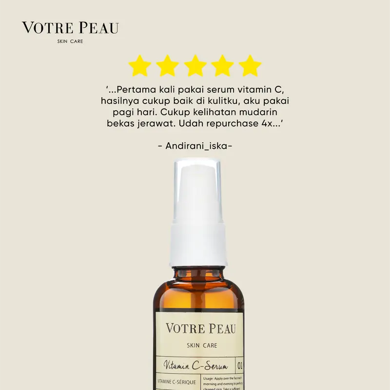 Votre Peau Vitamin C  30ml - Serum Jerawat dan Komedo 2