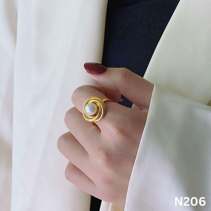 Nhẫn Titan không đen gỉ bền màu N206 0