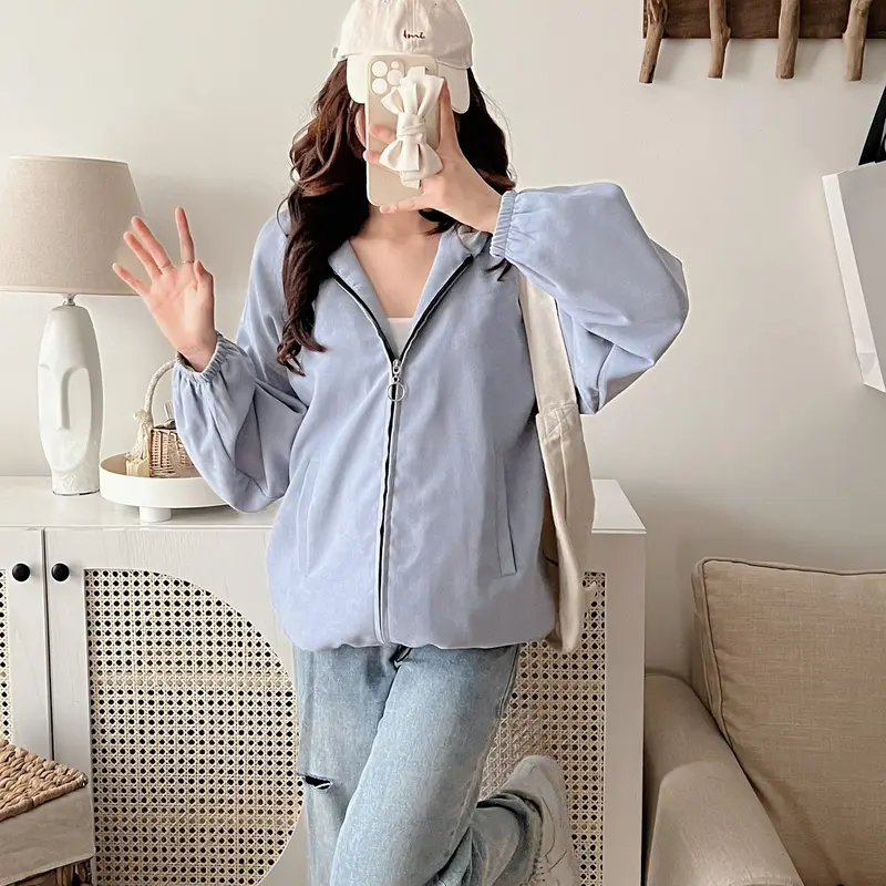 Áo Khoác Nhung Lỳ 2 lớp,Có Mũ To,Có túi trong , lót trong vải lụa , áo khoác đẹp chống nắng, áo chống nắng nữ xinh 2025 , áo chống nắng nữ chống uv ,Annaa House , Top big size , Top Women 7