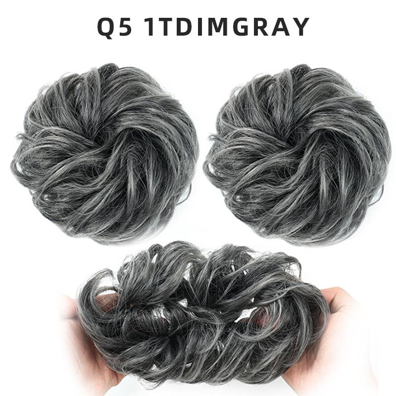 [Hot Sale] Curly Hair Bun Chemical Fiber Wig Hair Bag Female European and American Fluffy Natural Bun Updo Hair Bag Hair Ring Bud 8