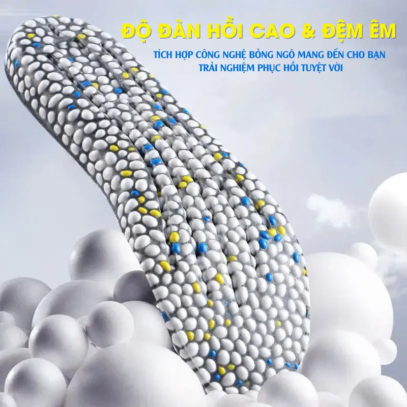 Lót Giày Tăng Chiều Cao MINSU UltraBoot M7025 Khử mùi Miếng Độn Đế Cao Su Non Công Nghệ Bỏng Ngô Dành Cho Nam Nữ 4