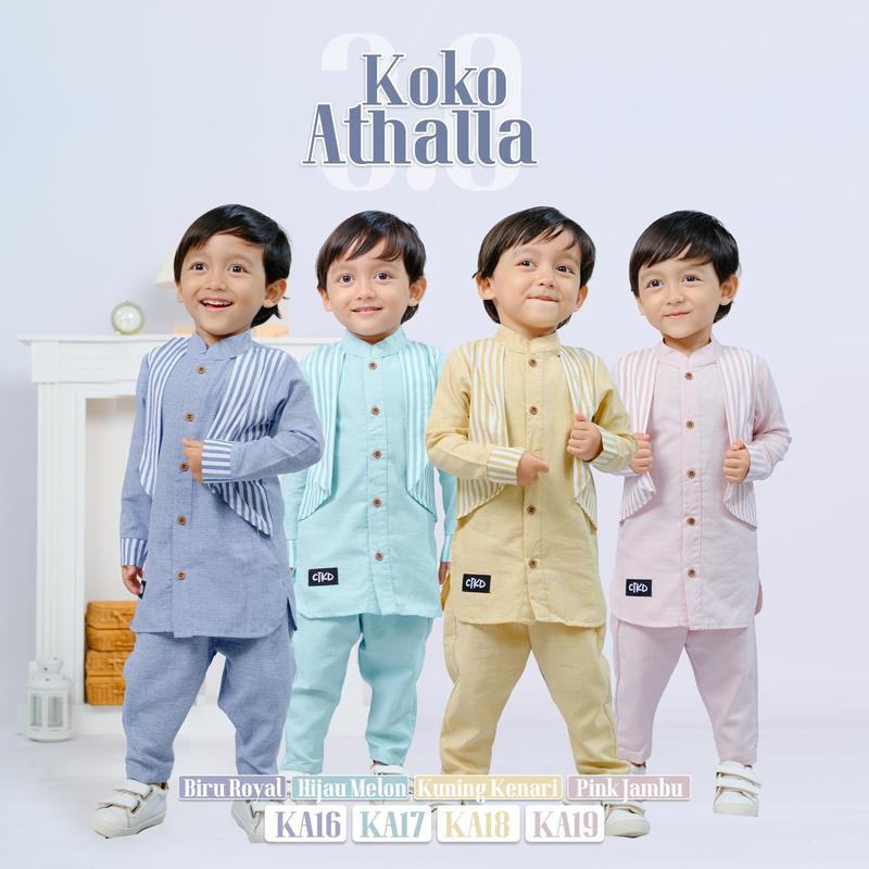 Product Introduction of Cutekids Setelan Baju Koko Anak Laki Athalla 3.0 laki2 6-12 Bulan Kekinian 1 2 3 Tahun 4 Samapi 6 Lebaran 2024 Muslim Motif Kancing Celana Atasan Casual Biru Nyaman Panjang Peci 23
