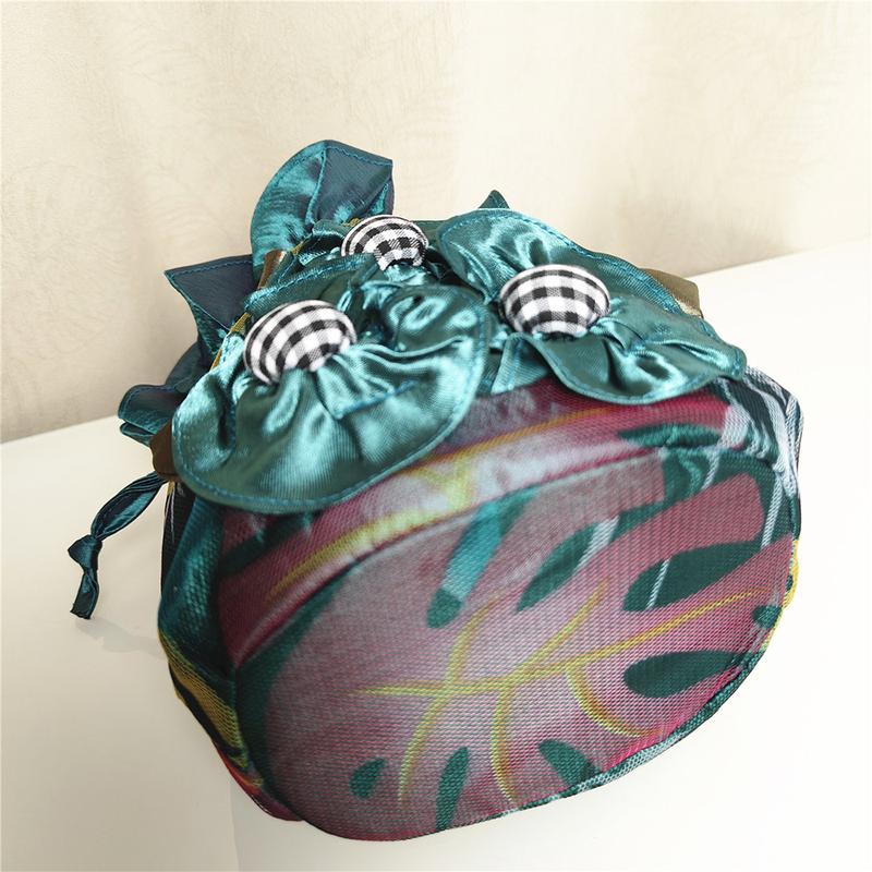 Product Introduction of vomic Fashion Embroidered Flower Women Handbags Ethnic Style Top Handle Bucket Bag Handmade Cosmetic Bag for Women 18