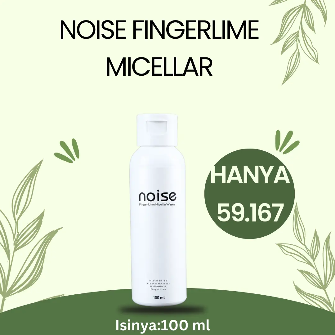 NOISE FINGERLIME MICELLAR WATER Semua Jenis Kulit Tisu Pembersih Minyak Pembersih Air Micellar pembersih luka