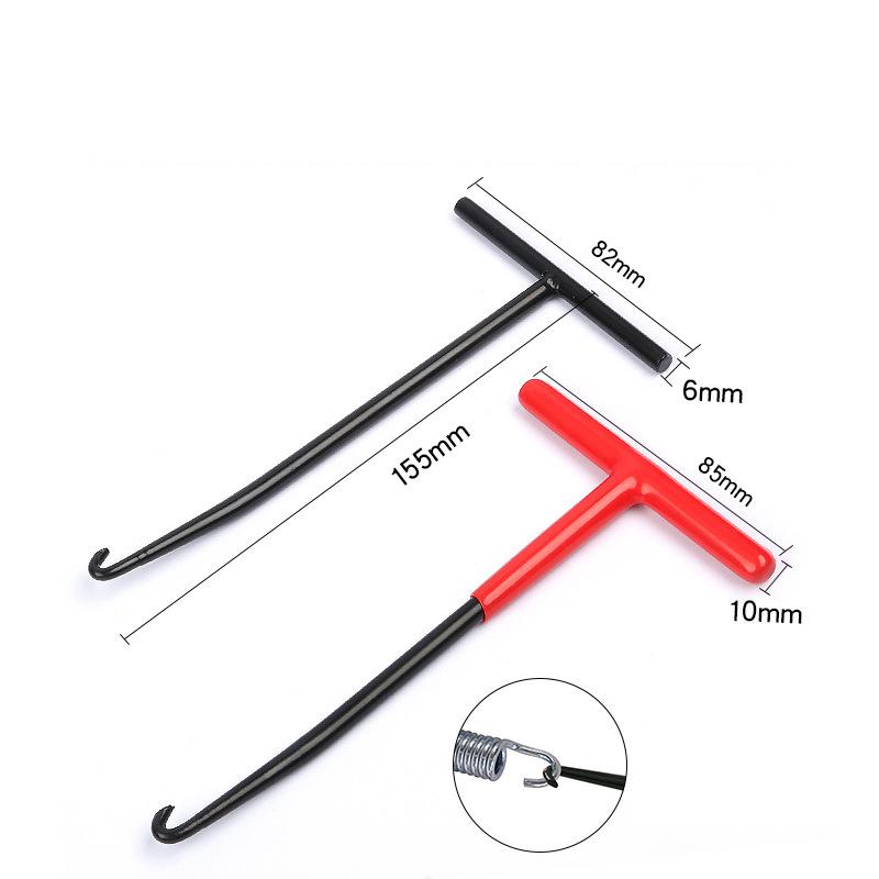 Product Introduction of Repair Tool For Springs Removal Motorcycle Exhaust Spring Hook T Shaped Handle Exhaust Pipe Spring Puller Installer Hooks 12
