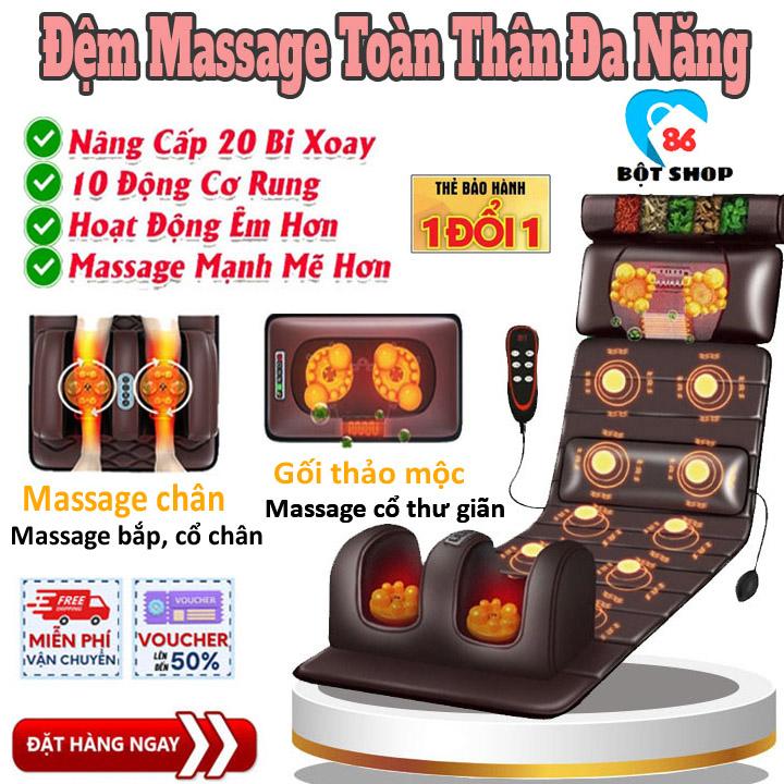 BH 12 Tháng Đệm massage toàn thân đa năng đệm mát xa toàn thân ghế massage tại nhà dễ dàng sử dụng tiện lợi