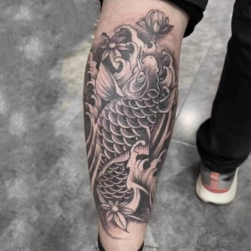  Miếng Dán Hình Xăm Cá Chép Koi 1 Tờ Không Thấm Nước Lâu Trôi Thích Hợp Cho Cánh Tay Hình Xăm Tạm Thời Cho Bữa Tiệc 