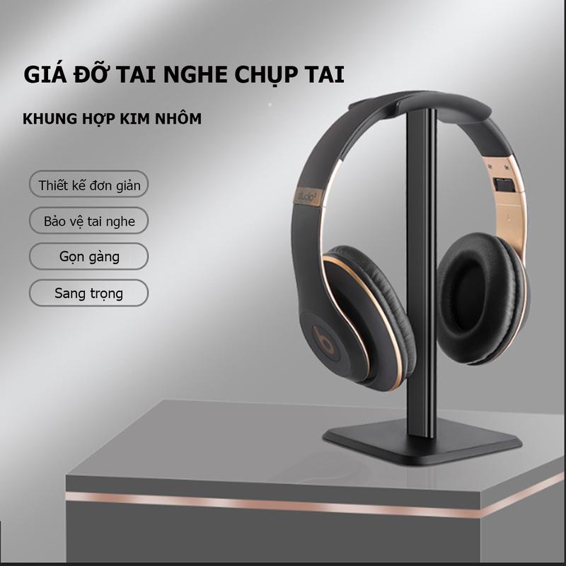 Giá Đỡ Treo Tai Nghe Headphone Cao Cấp Từ Hợp Kim Để Bàn Chắc Chắn