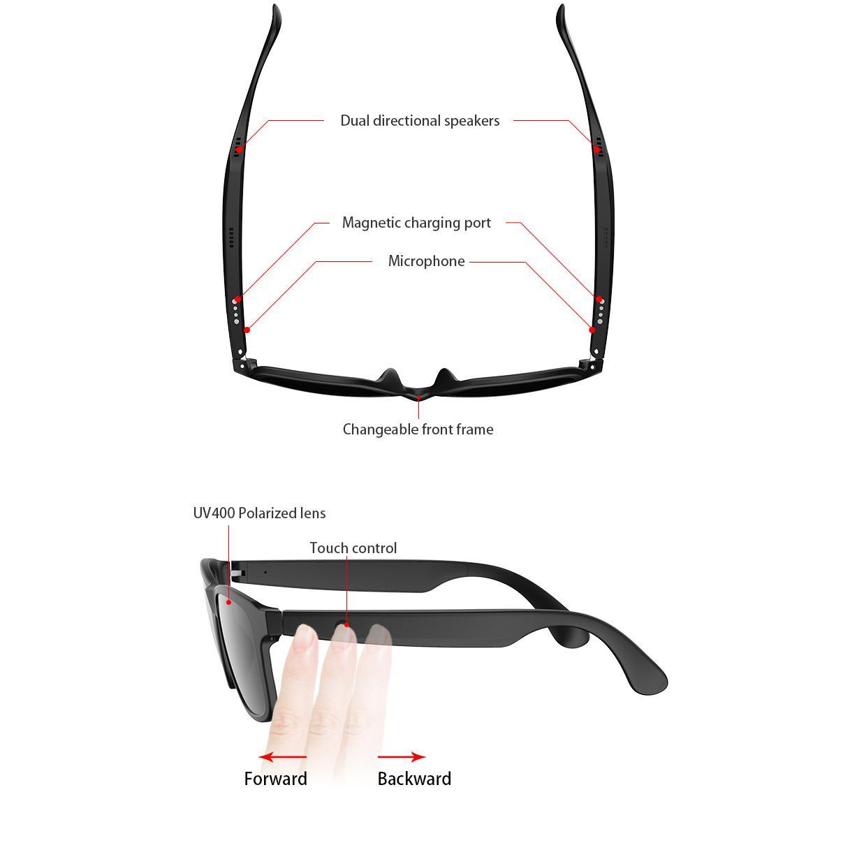 New Smart Glasses Wireless Bluetooth Hands-Free Talking Music Headset with Speaker Fashion Sunglasses Eyeglasses - Image 4