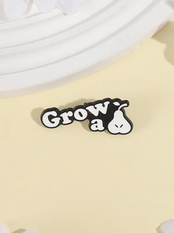 Grow A Pair Of Balls Enamel Pin, Cute Funny Brooch, Fashion Accessories for Women & Men, Trendy All-match & Exquisite Brooch for Birthday Gift 5