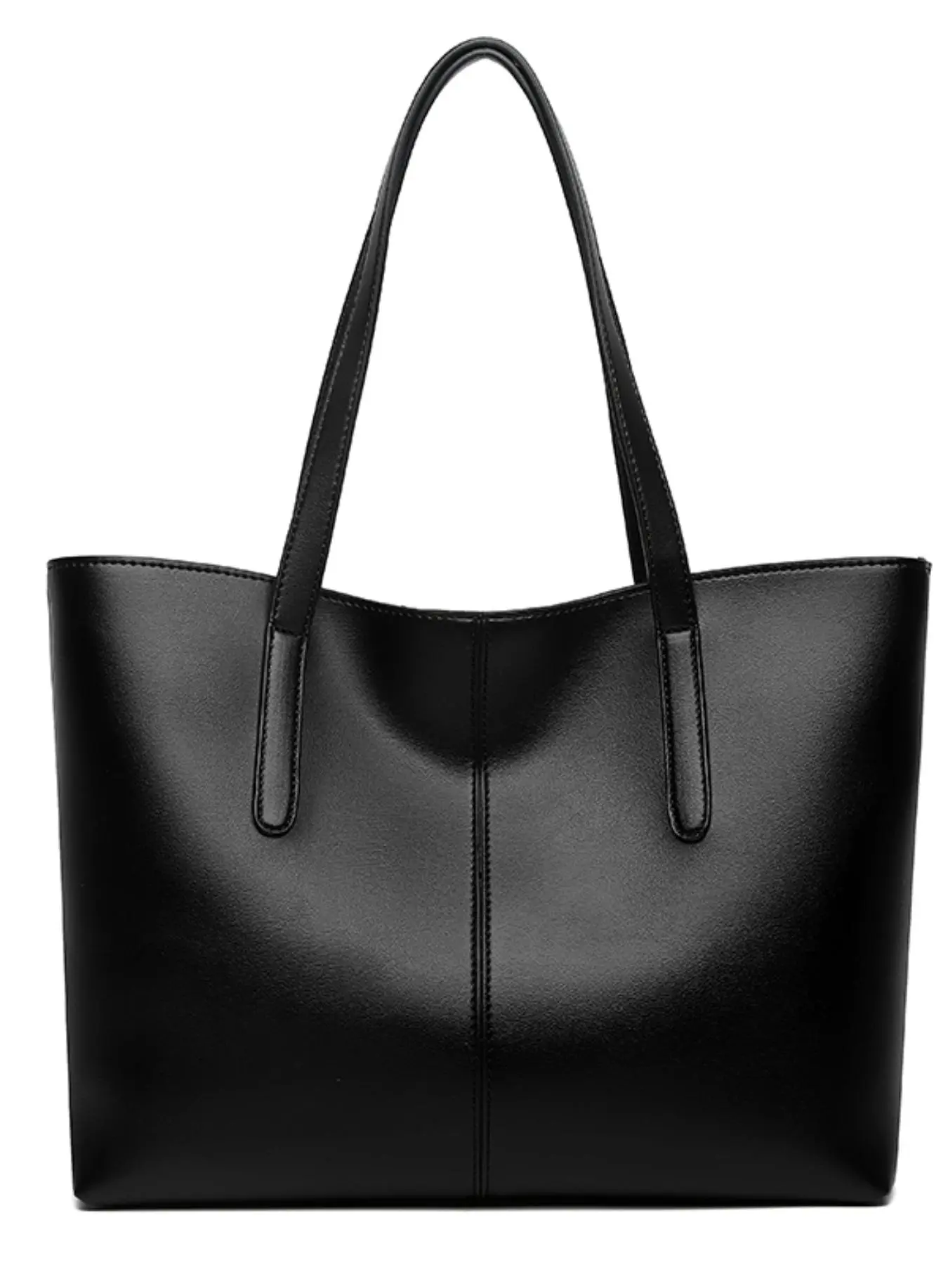 Women's Fashionable Solid Color Shoulder Bag, Large Capacity Tote Bag for Daily Used, Casual Trendy Versatile High-quality Daily Commuting Bag, Girl Fashionable Shopping Bag
